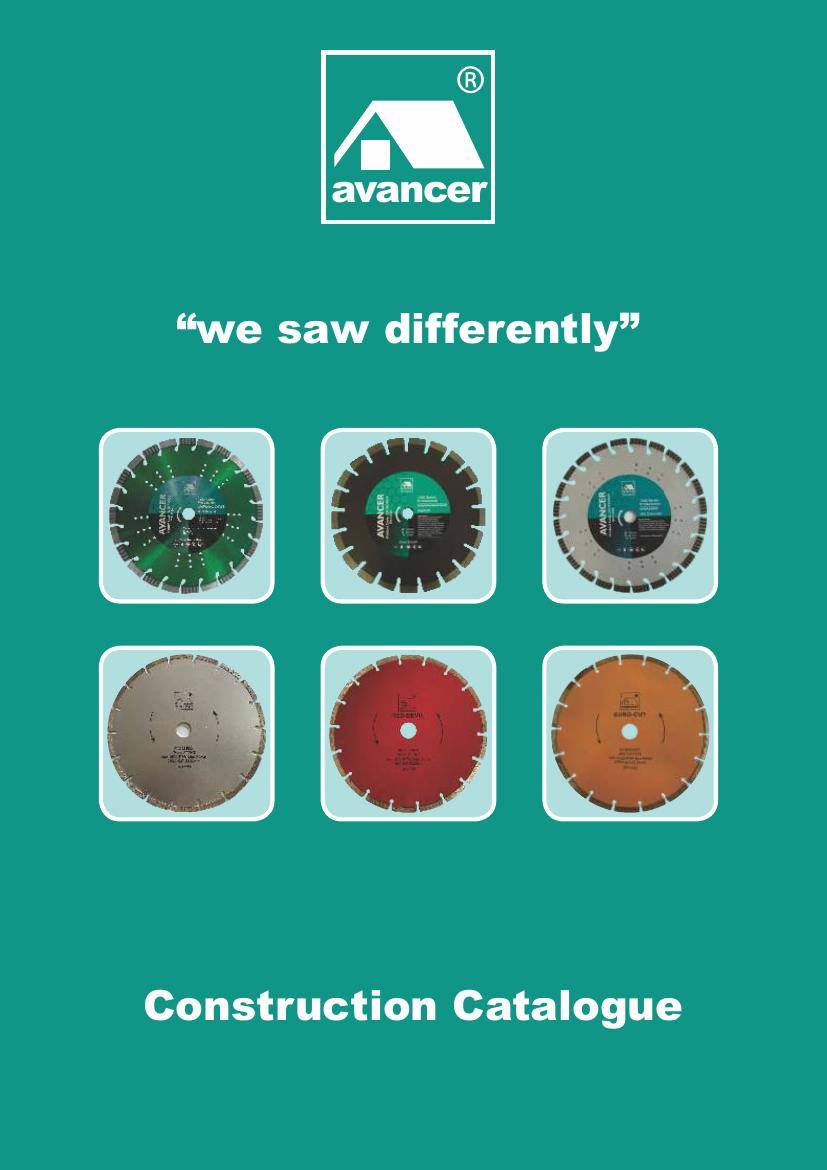 Avancer Construction Catalogue cover